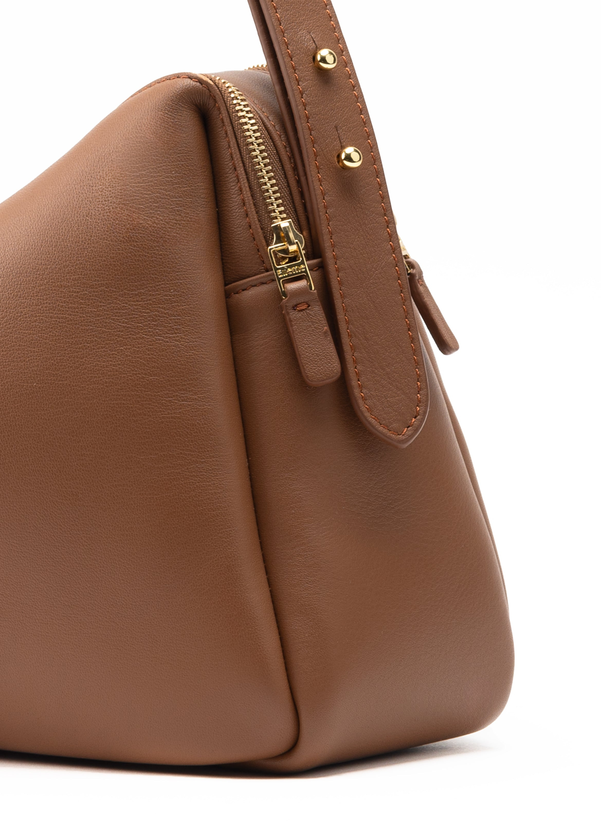 Trousse Large Leather Cognac - 4
