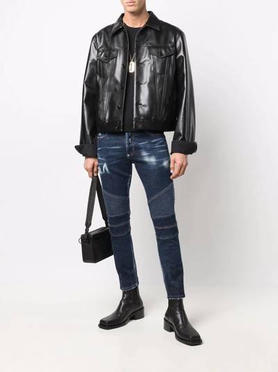 PHILIPP PLEIN panelled skinny jeans outlook