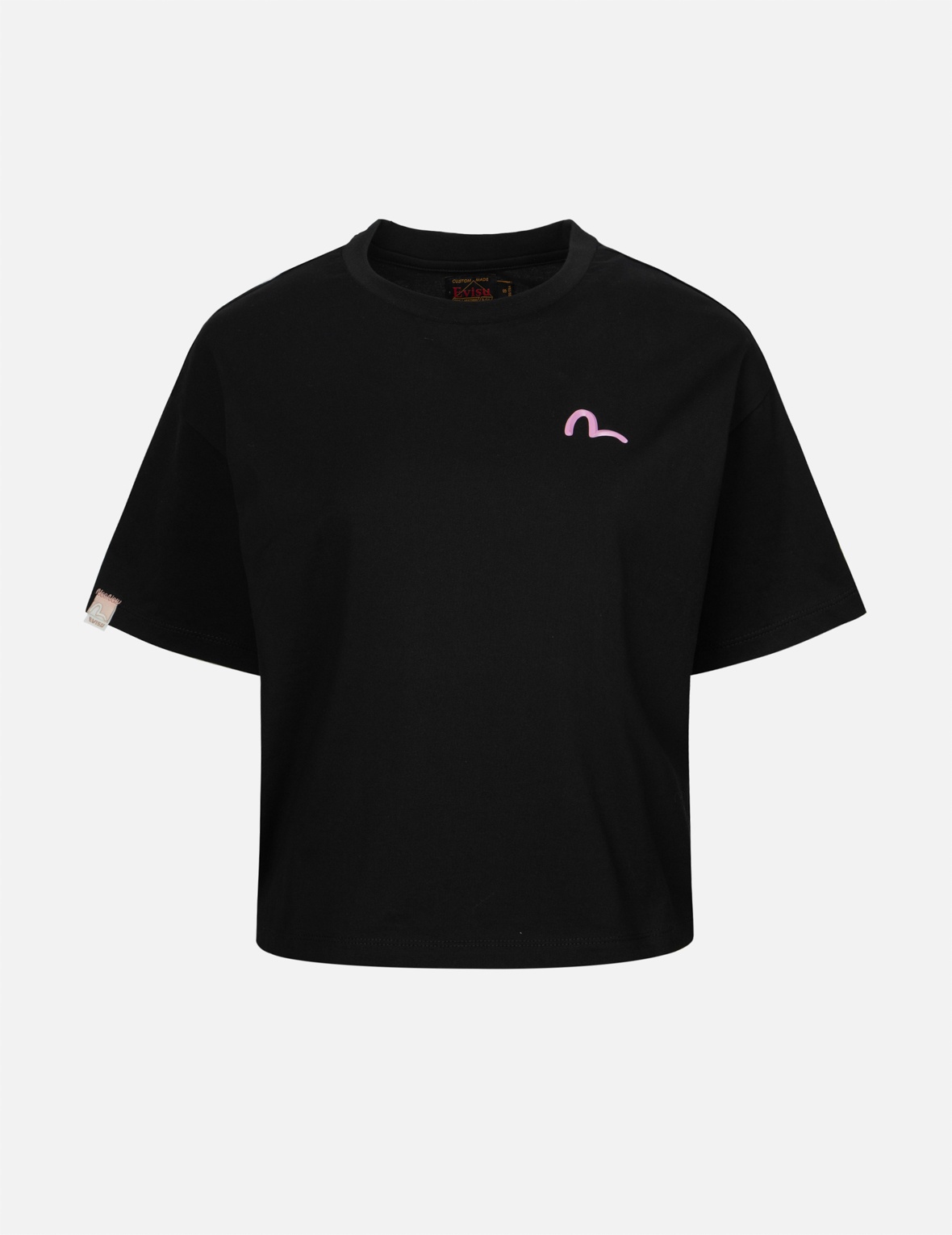 CHERRY BLOSSOM AND FESTIVAL-THEMED DARUMA CROPPED T-SHIRT - 2