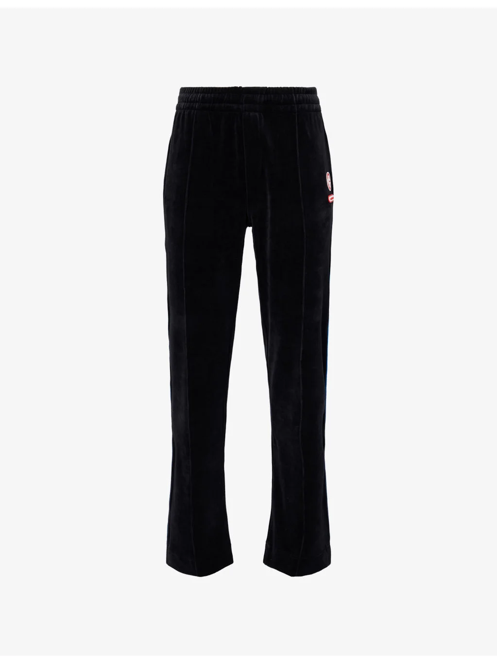 Velour Straight-Leg Cotton-Blend Jogging Bottoms - 1