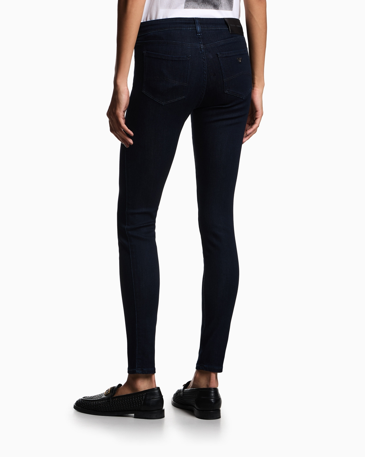 J28 High-waisted super-skinny leg jeans in a viscose-blend denim - 3