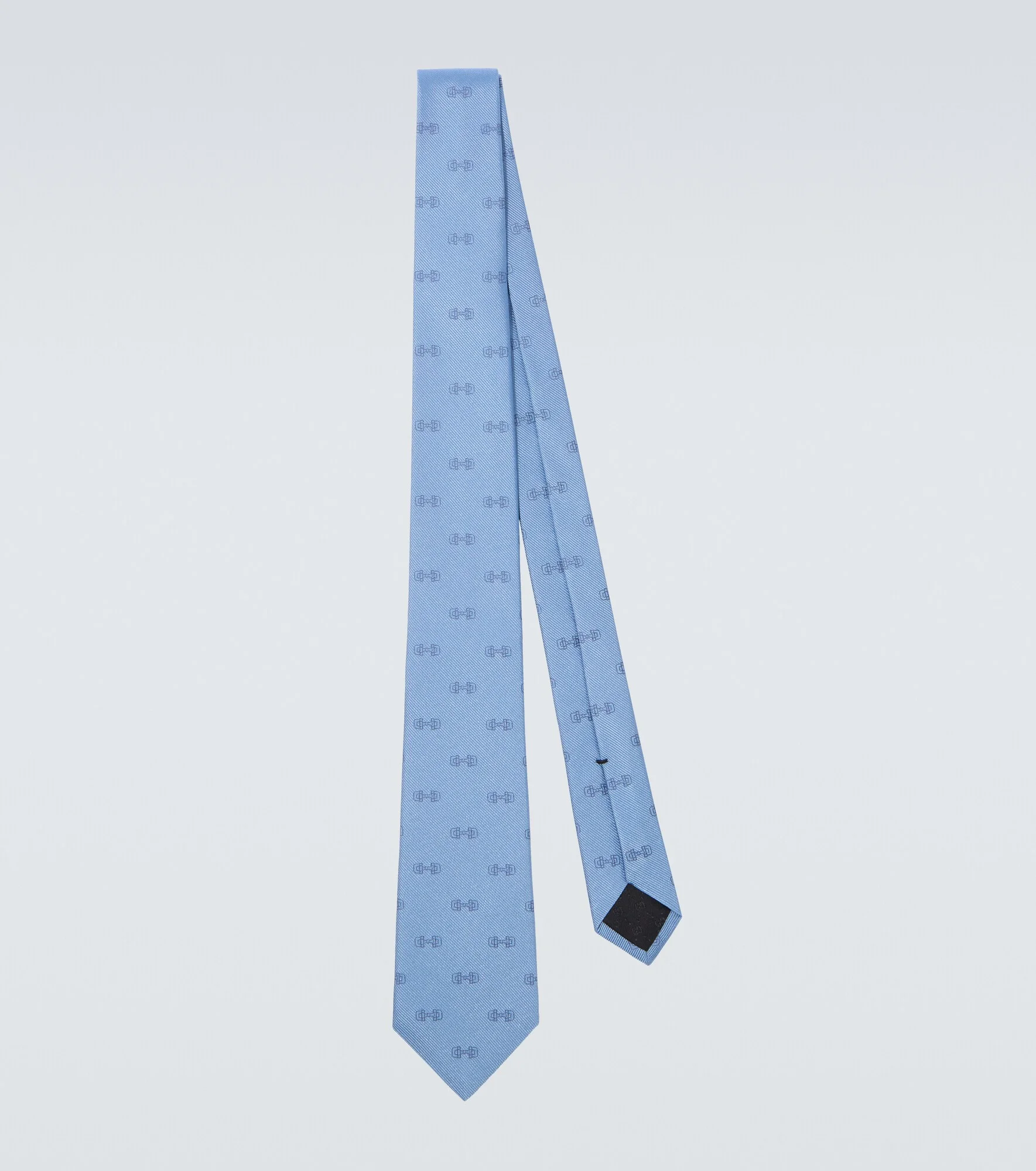 Horsebit silk jacquard tie - 1