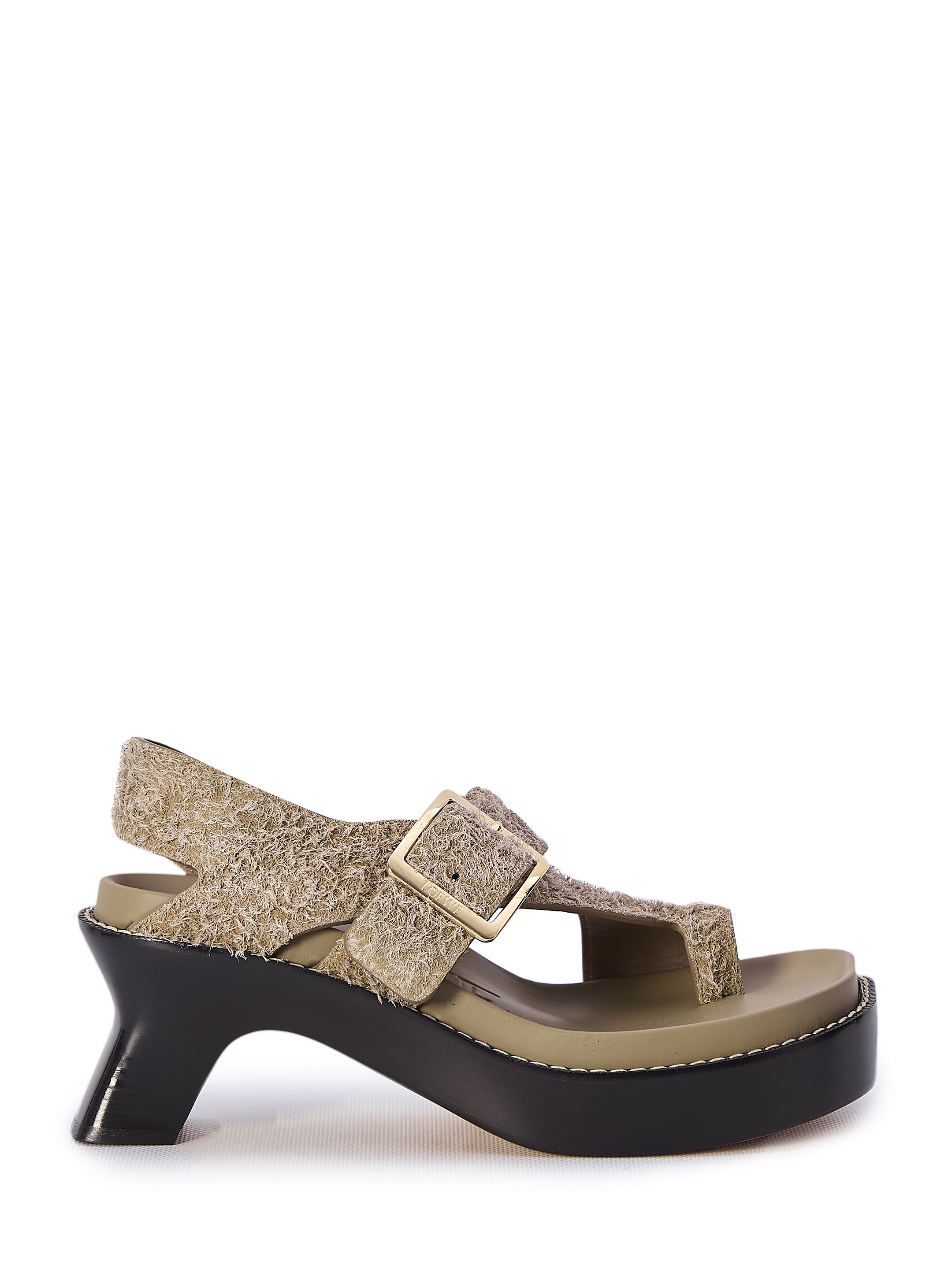 【関税込み】LOEWE \"Ease heel\" sandals LOEWE Ease Leather Heeled Slide Sandals | Holt Renfrew
