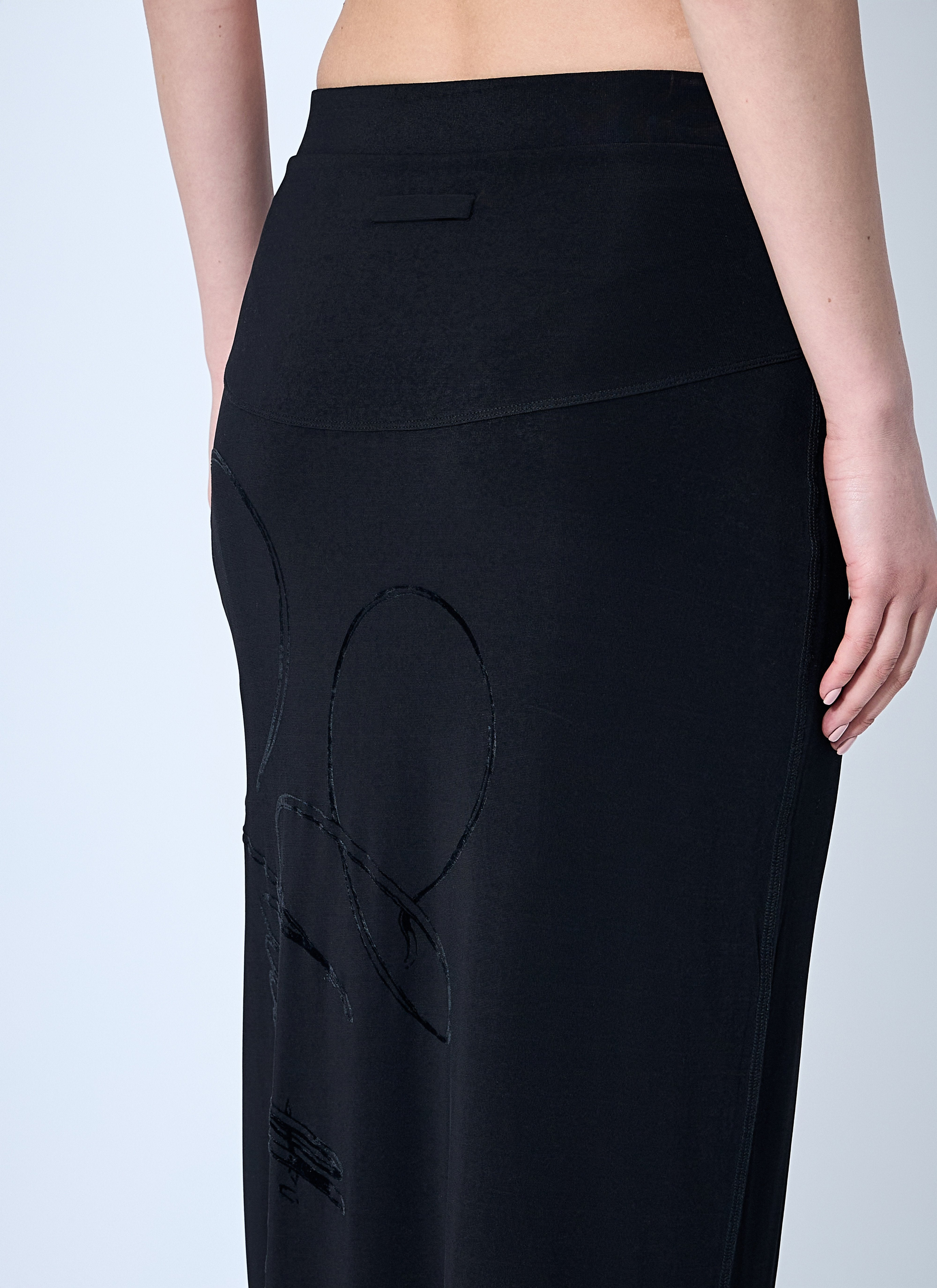 Jean Paul Gaultier Women Mesh Tattoo Midi Skirt - 6