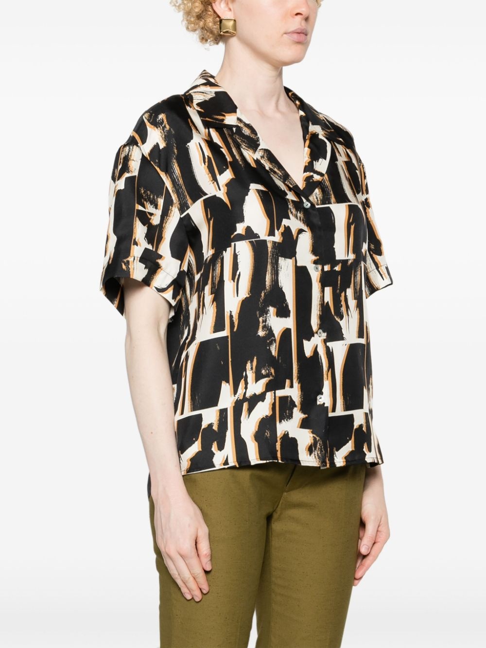 Prague abstract-print shirt - 3