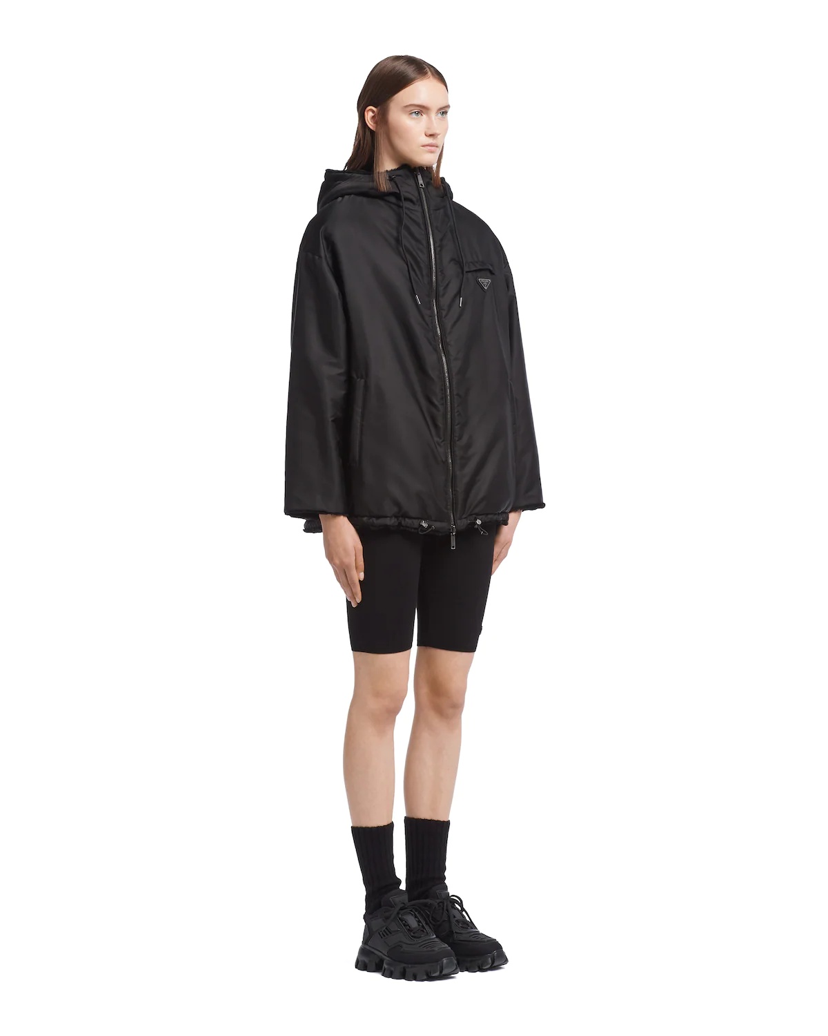 Reversible gabardine and shearling jacket - 3