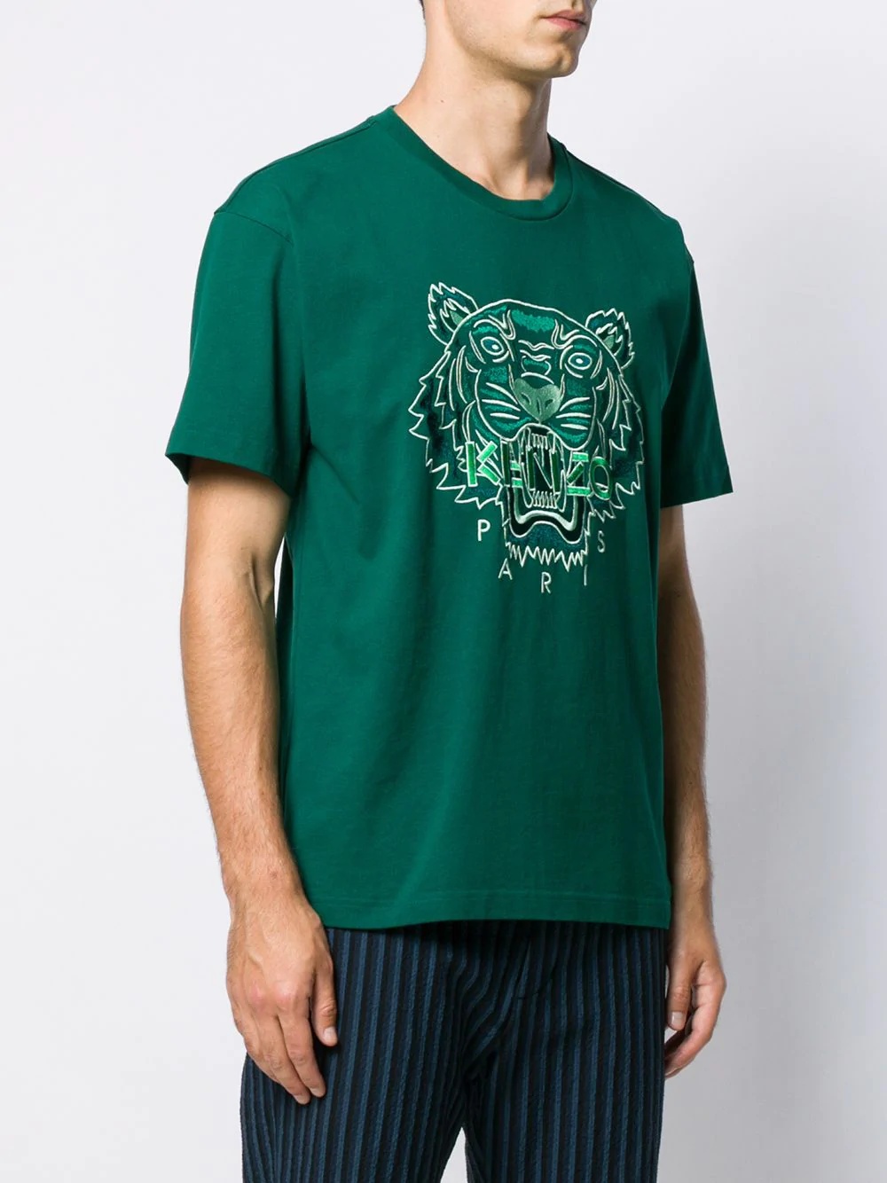 embroidered tiger T-shirt - 3