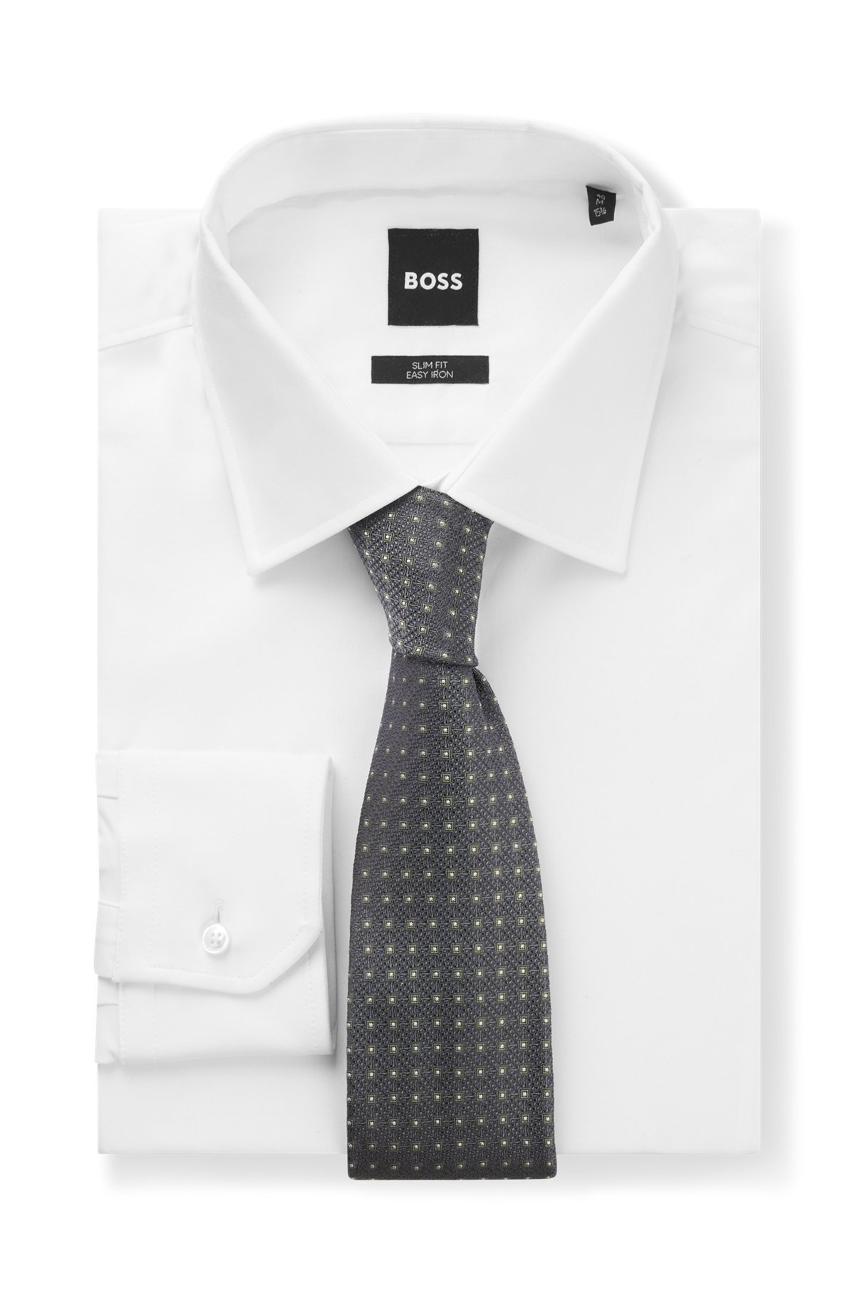 PATTERNED TIE IN PURE SILK JACQUARD - 3