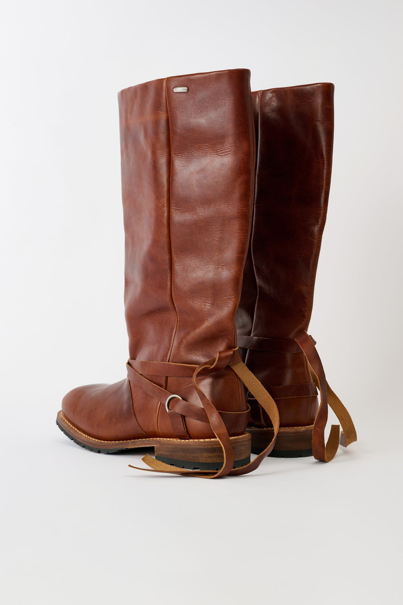 High Engine Boot Whiskey Rich Calfskin 6