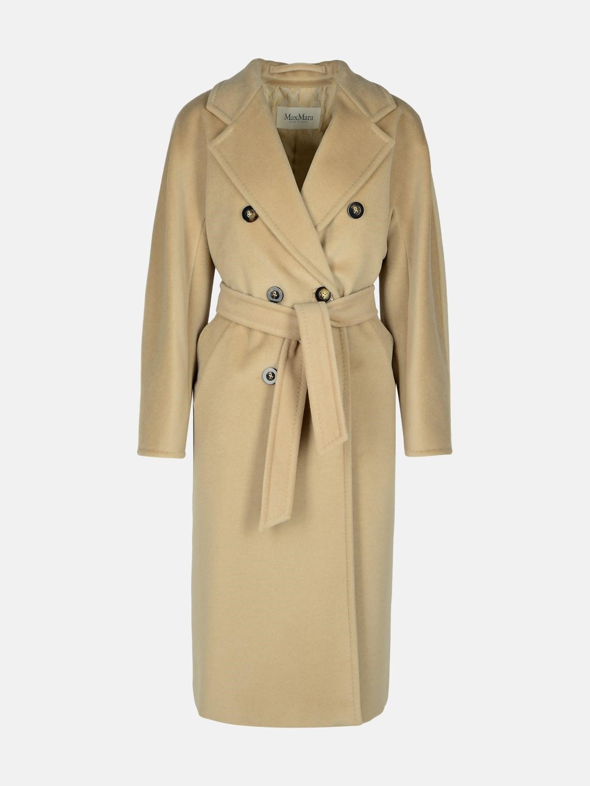 'MADAME' BEIGE WOOL BLEND COAT - 1