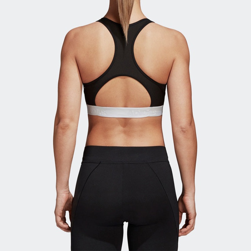 (WMNS) adidas Don't Rest Alphaskin Bra 'Black Grey White' DH4446 - 4