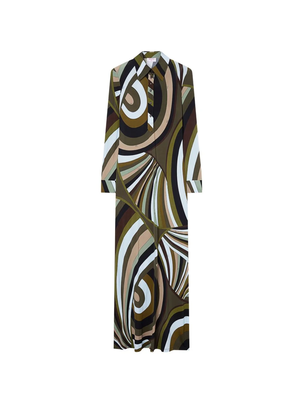 Iride-print chemisier dress - 1