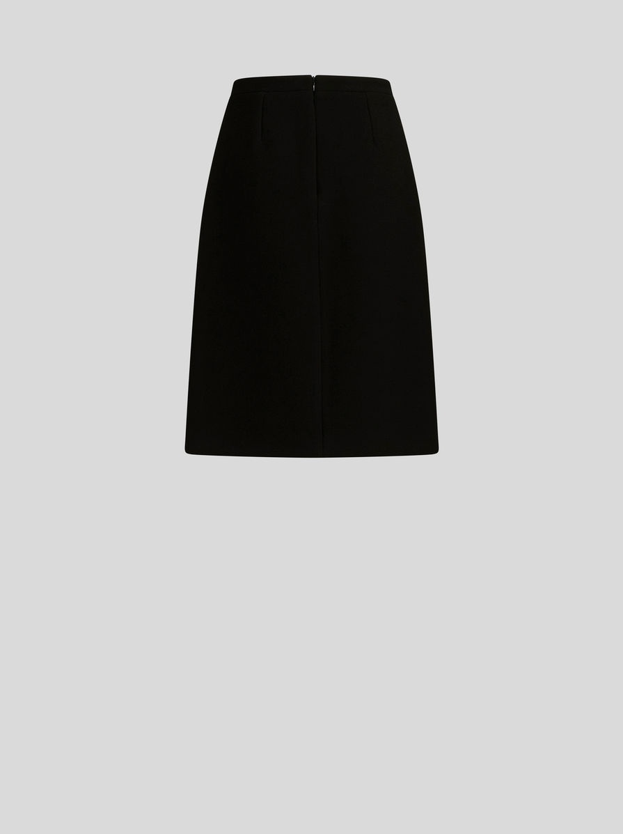 SHEATH SKIRT WITH FOLIAGE EMBROIDERY - 5