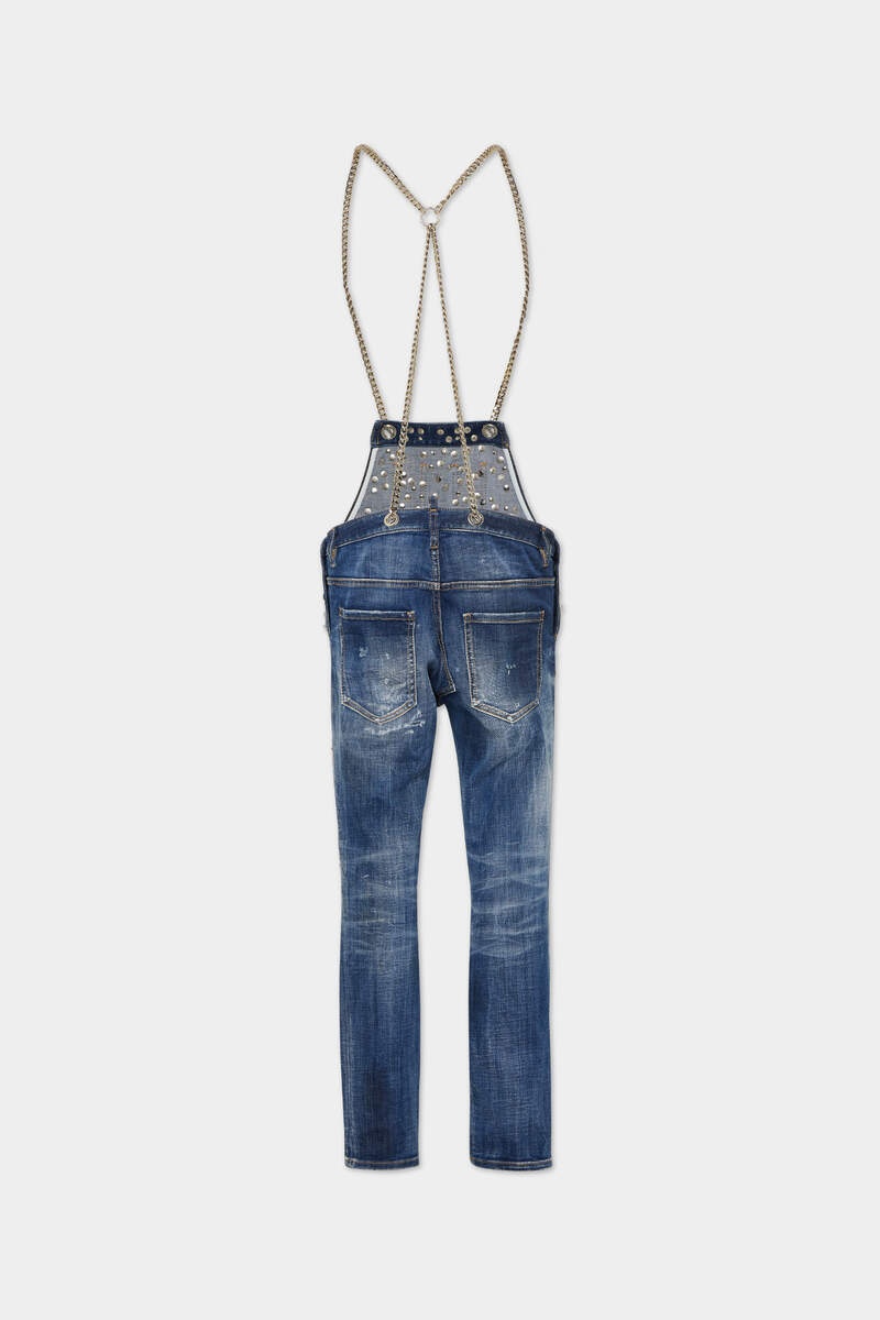 MEDIUM HERITAGE FISHERMAN WASH MICK STUDDED DENIM JUMPSUIT - 2