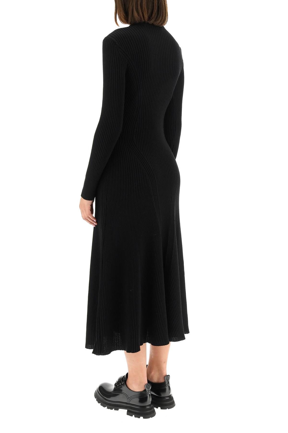 RIB KNIT MIDI DRESS - 4