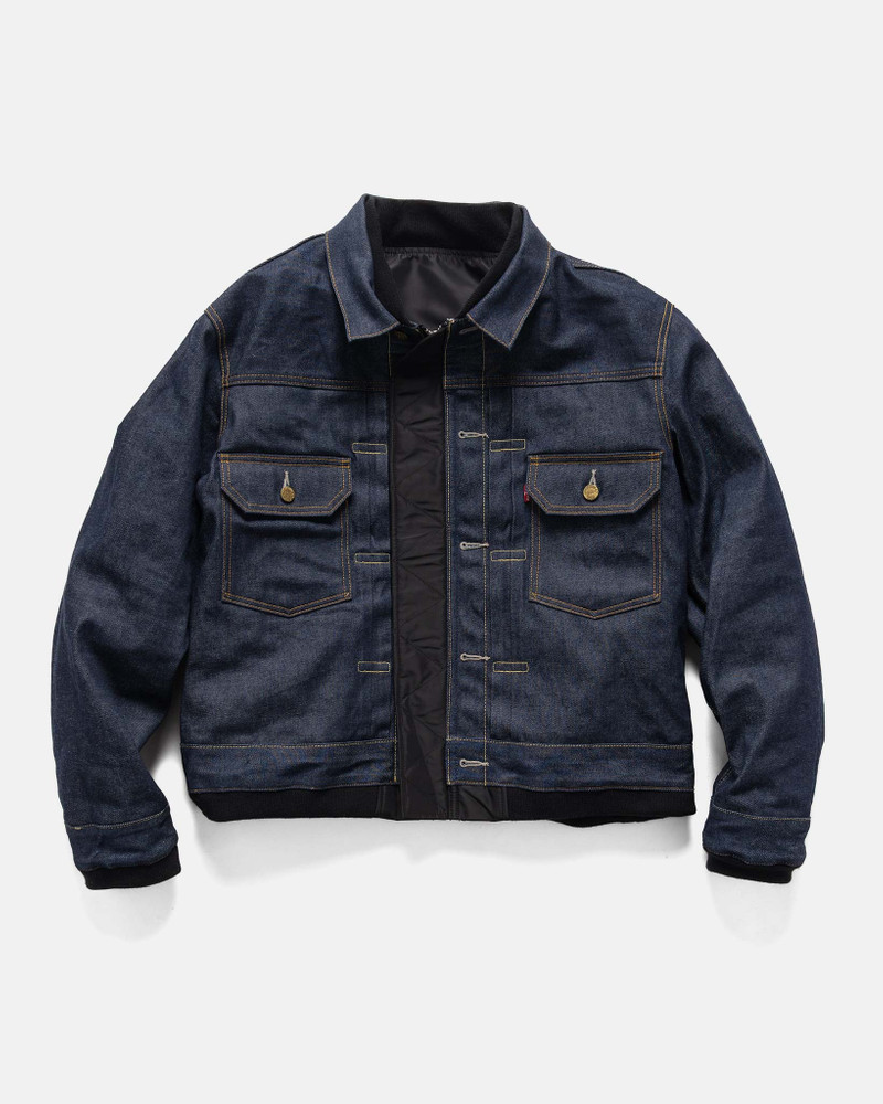 sacai x Levis Denim x Nylon Twill Reversible Indigo x Black outlook
