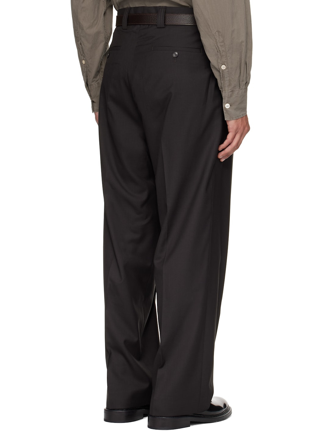 Brown Classic Trousers - 3