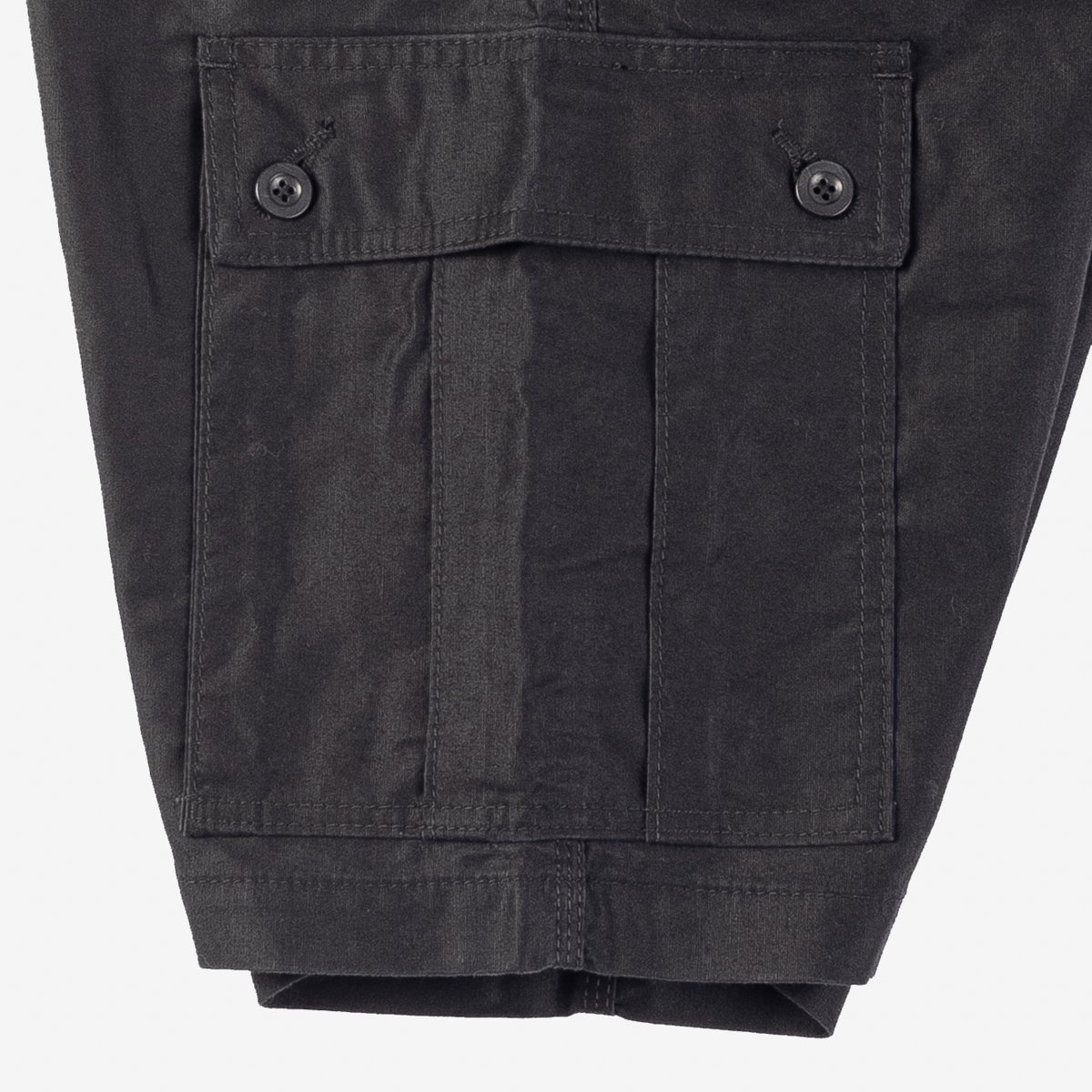 7.4oz Cotton Whipcord Camp Shorts - Black - 7