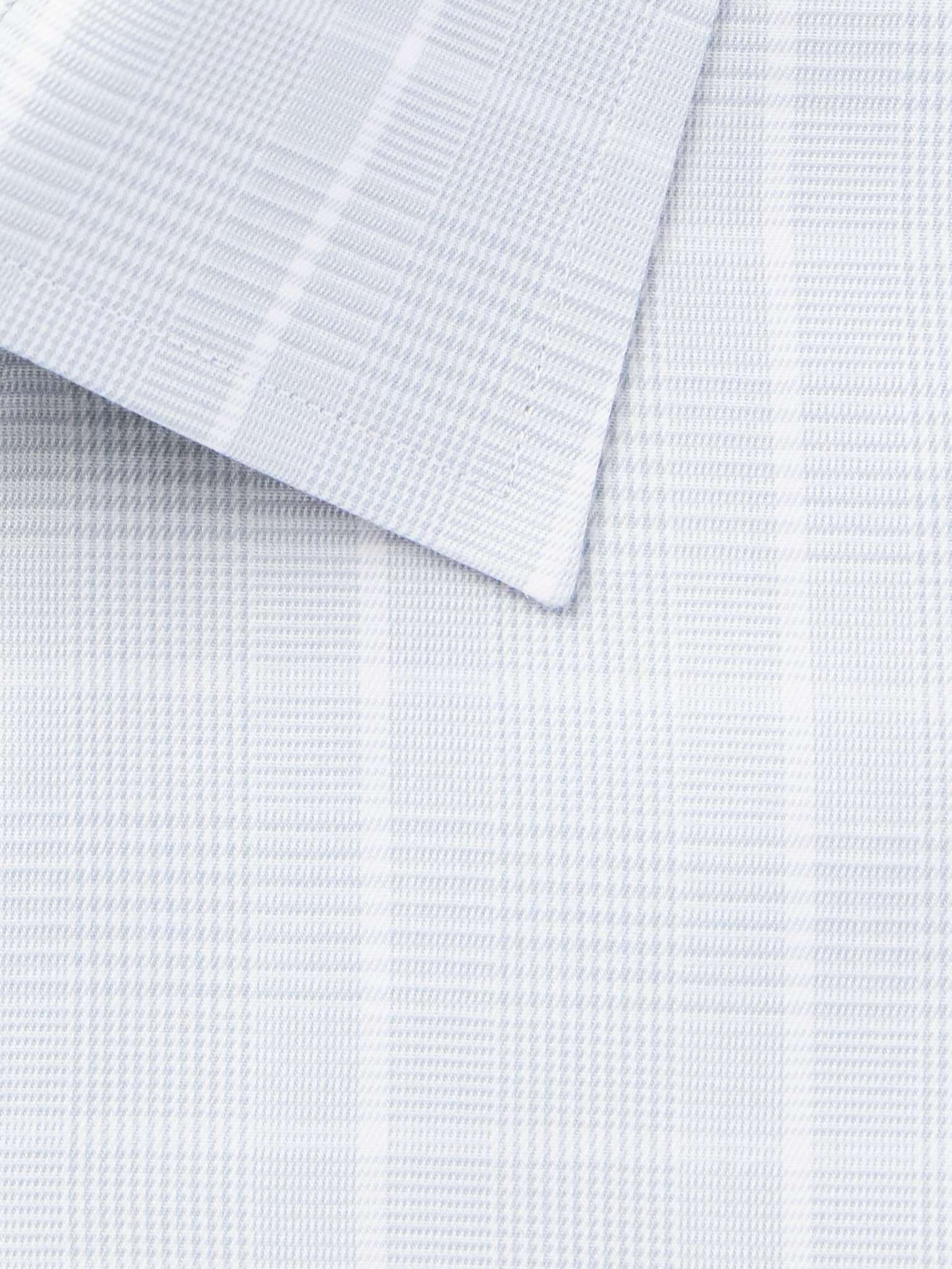 Prince of Wales Checked Cotton-Poplin Shirt - 5