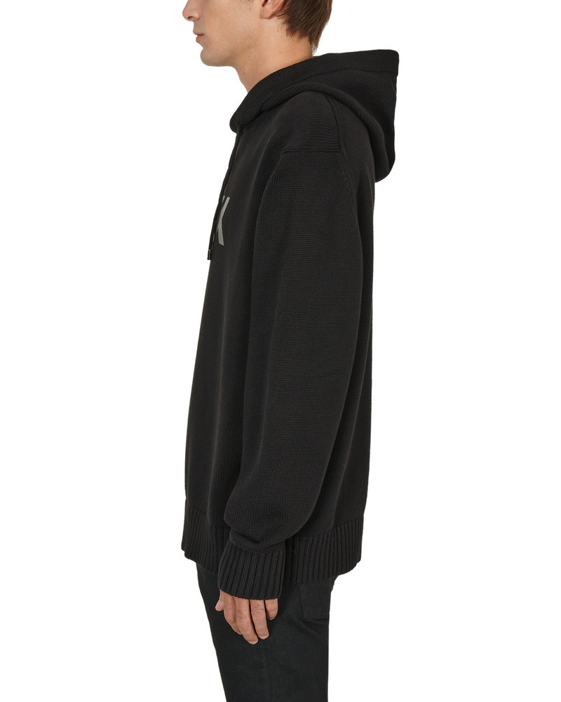 LOGO KNIT HOODED SWEATER 4