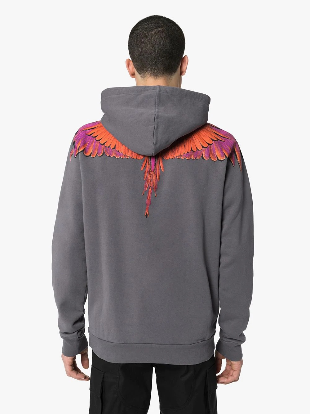 wings printed hoodie - 4