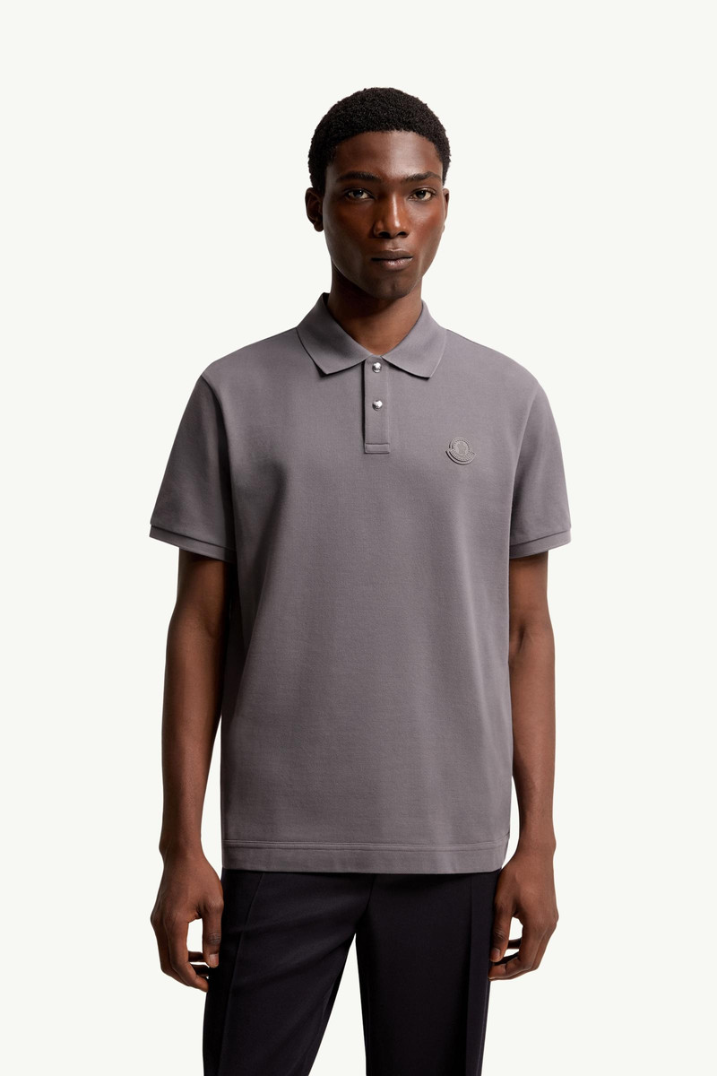 Logo Patch Cotton Piquet Polo Shirt 4