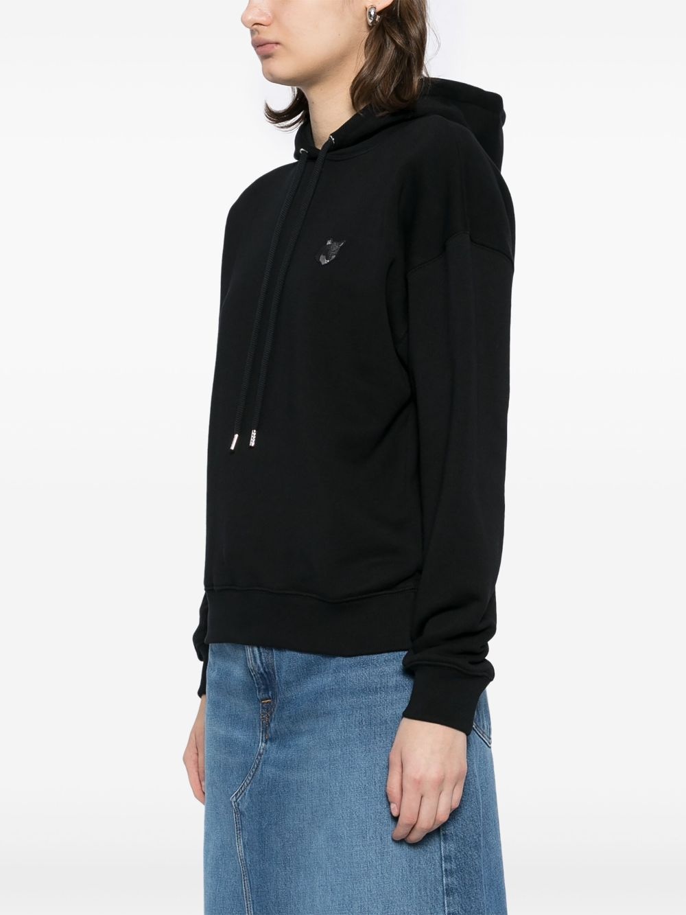 bold-fox-head-patched hoodie - 3