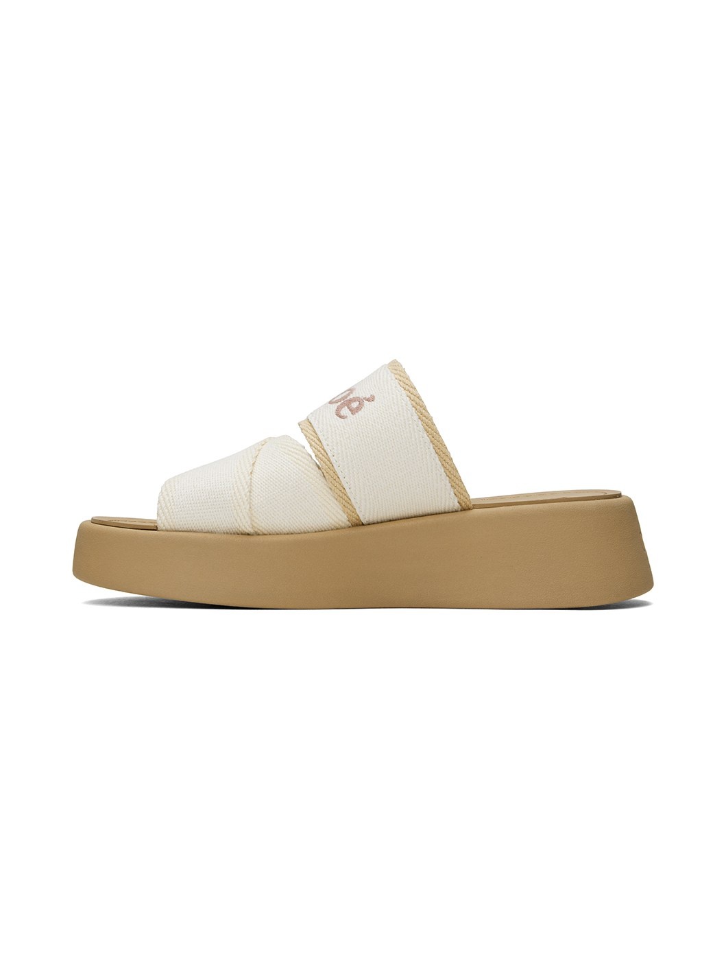 White Mila Slide Sandals - 3