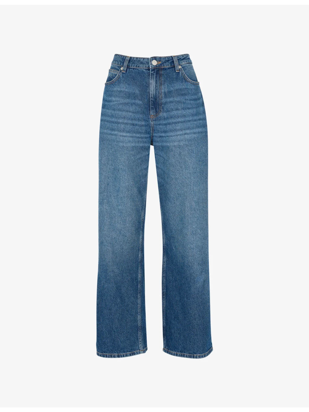 Straight Full-Length Denim Jeans - 1