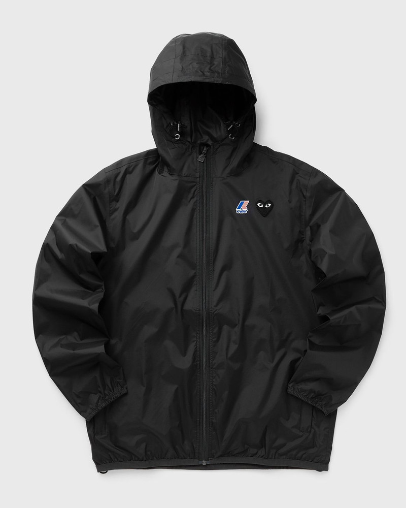 K-WAY JACKET BLACK EMBLEM - 1