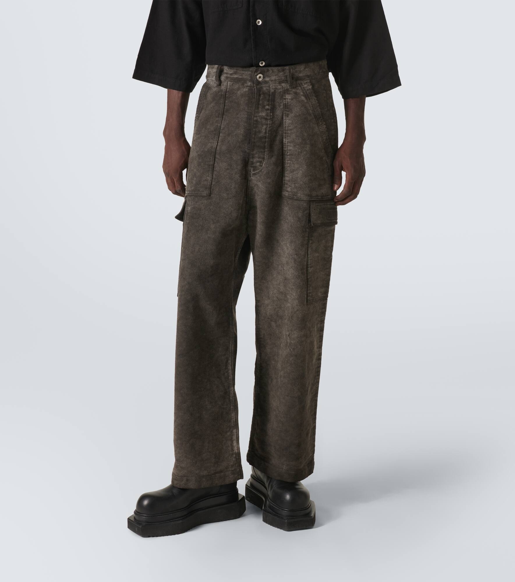 Denim cargo pants - 3