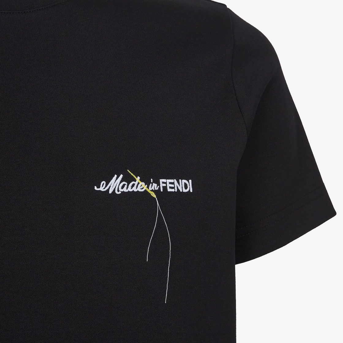 【FENDI】Embroid Short Sleeve T-Shirt/追跡+関税+全国送料込み FS0795AKEEF0GQK_01
