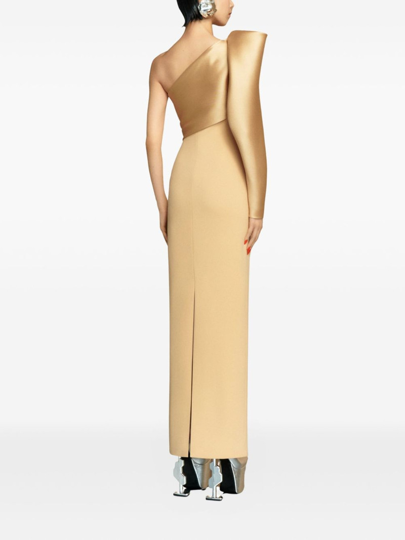 Tally satin-sleeve maxi dress 3
