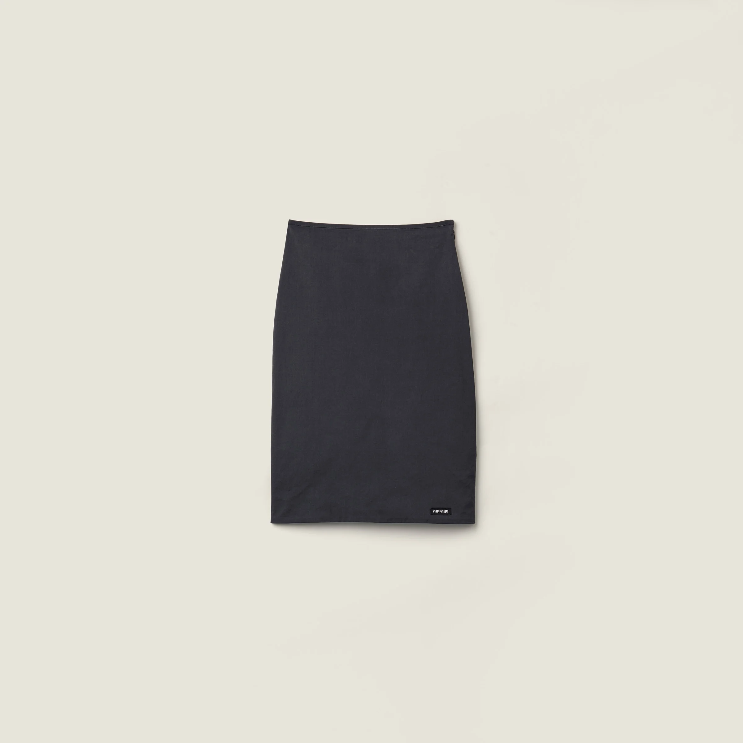 Stretch poplin skirt - 1