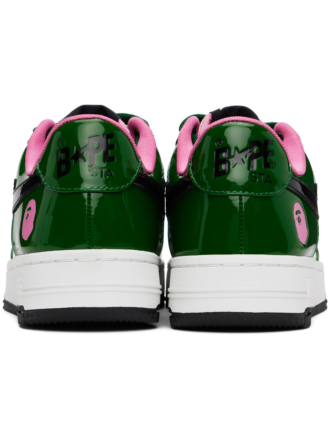 Green & White STA #1 Sneakers - 2