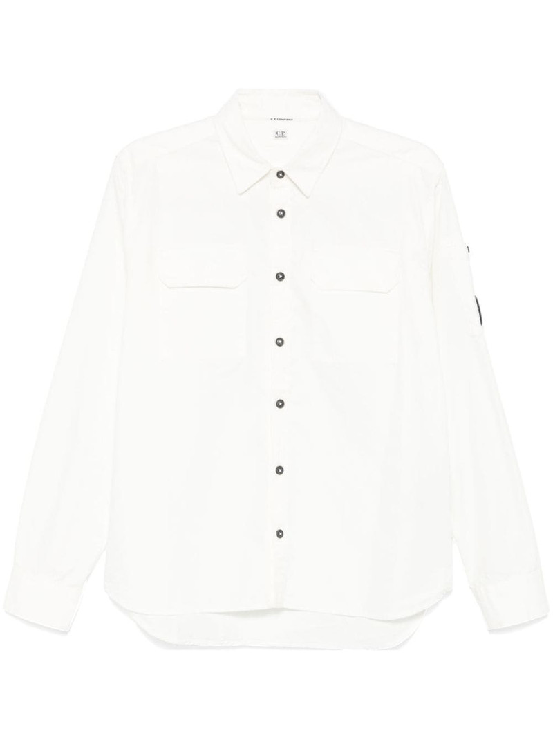 Lens-detail cotton shirt 1