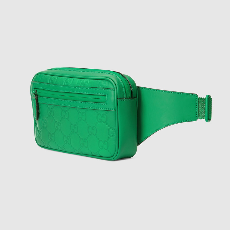 GG rubber-effect belt bag 1