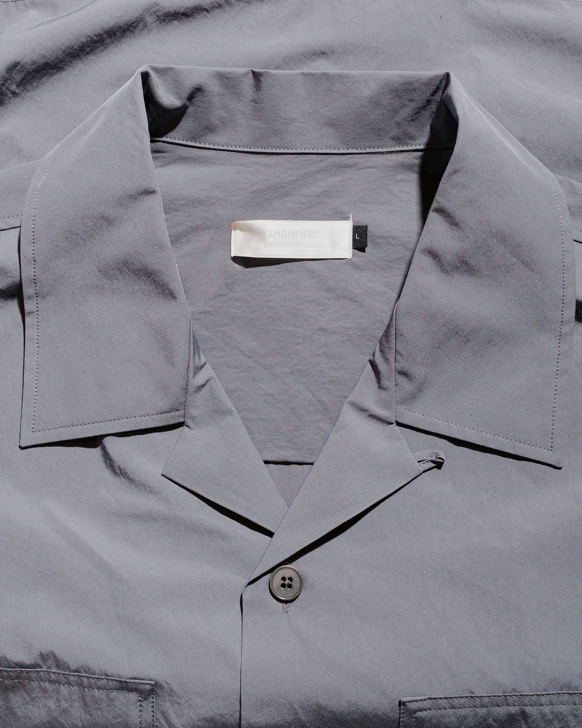 Pocket Half Shirt Grey - 5