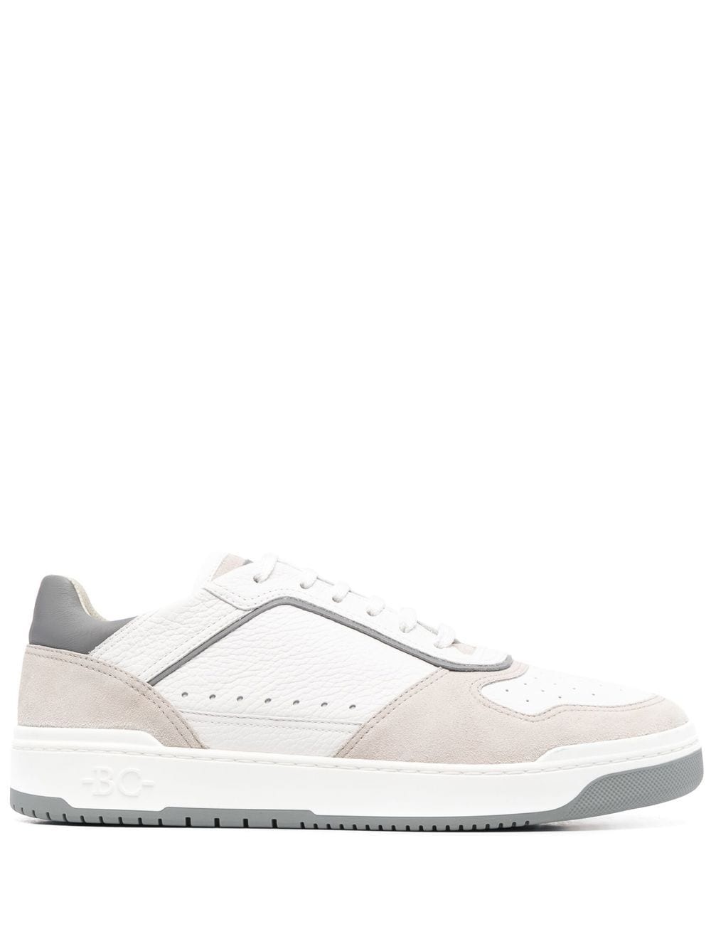 panelled low-top sneakers - 1