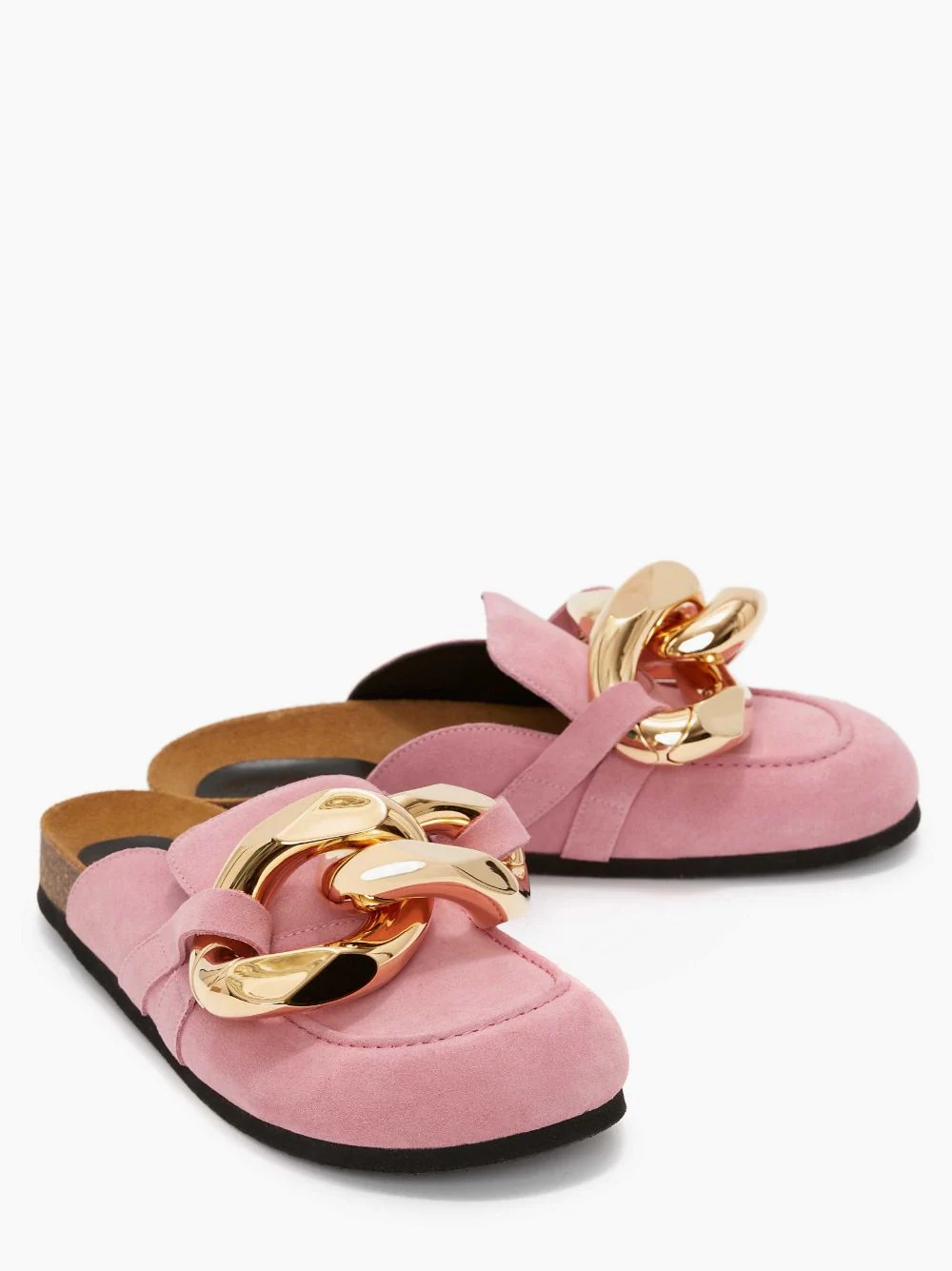 WOMEN’S SUEDE CHAIN LOAFER MULES - 2
