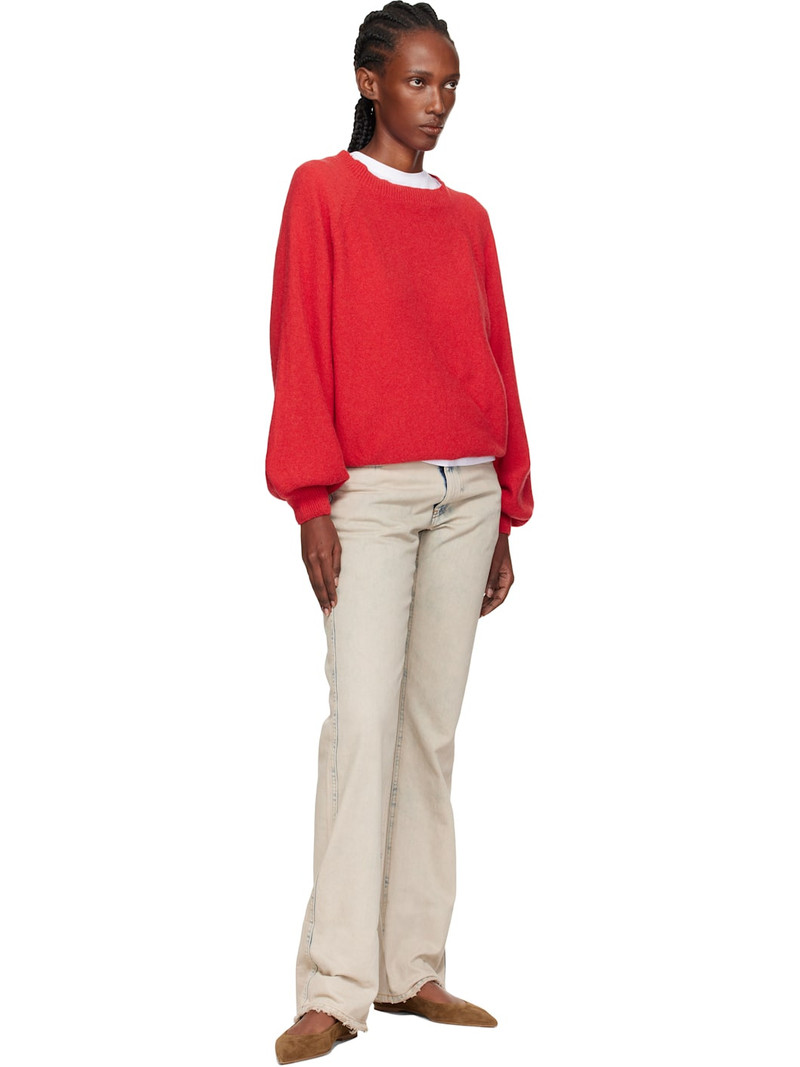 Aeyde Tan Cassy Pointed-Toe Suede Ballerina Flats outlook