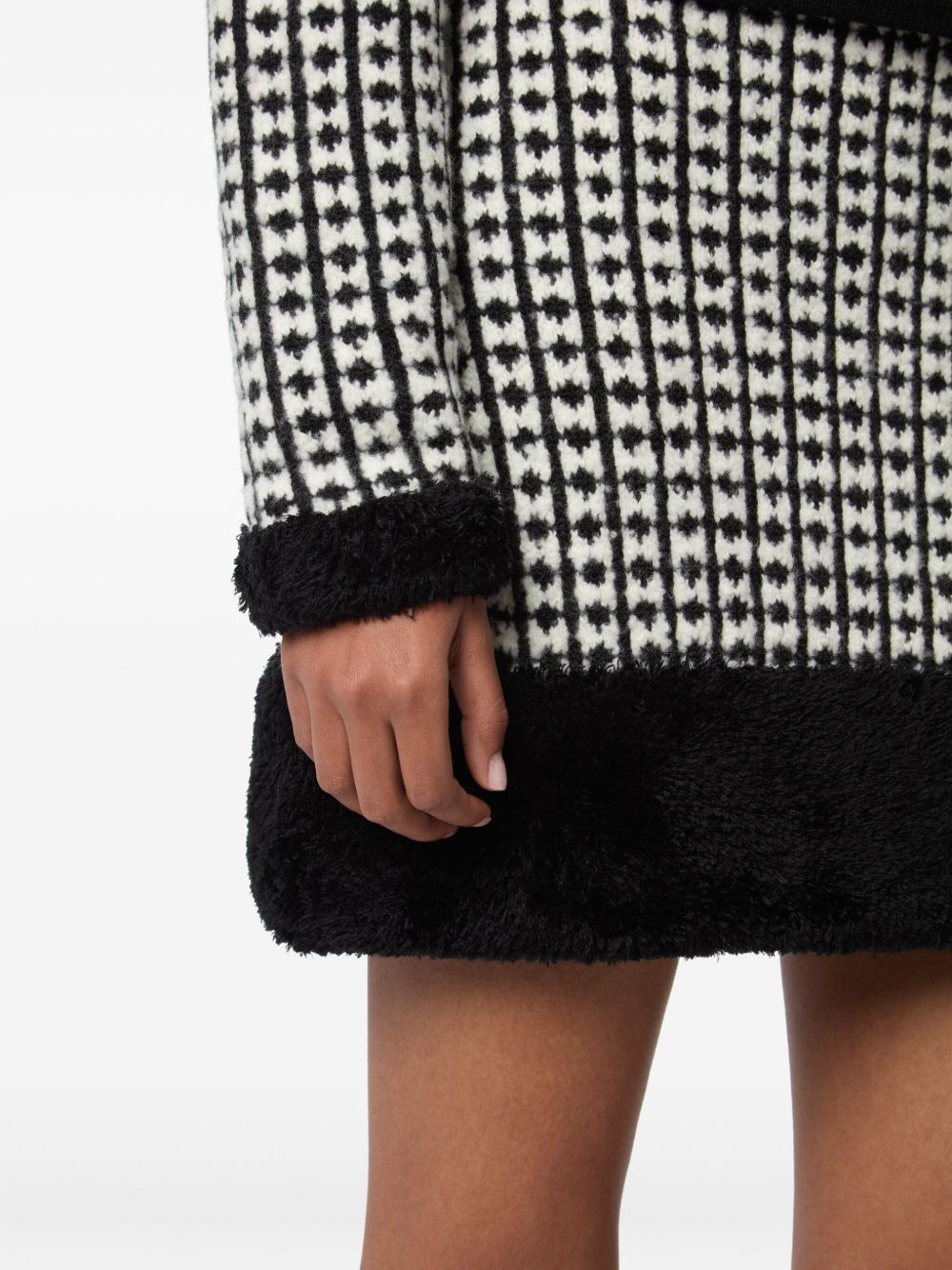 tweed-effect knitted miniskirt - 5