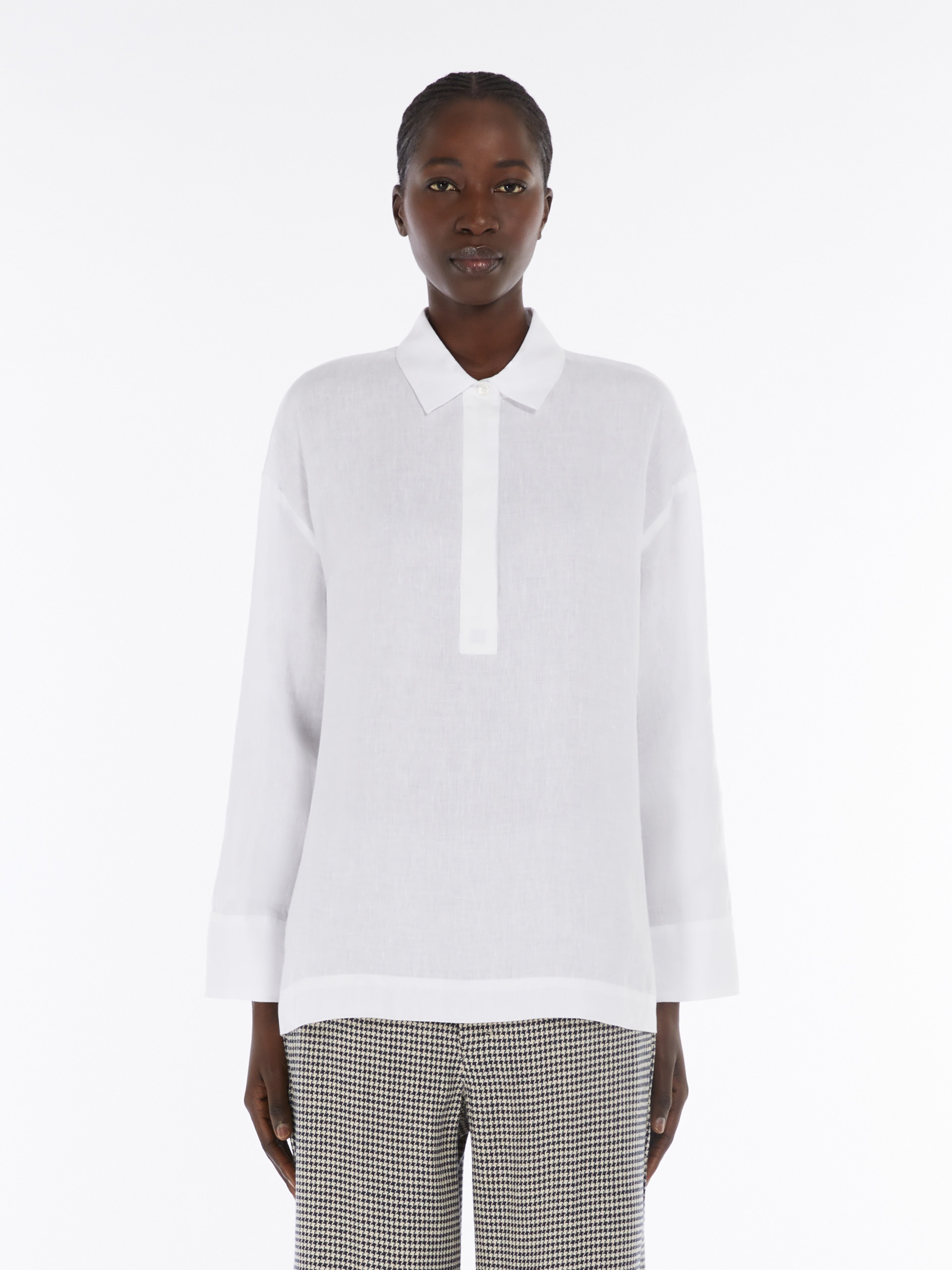 VARESE Linen canvas polo shirt - 3