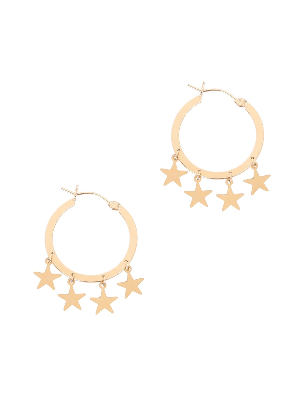 HOOP AND STAR EARRINGS - 1