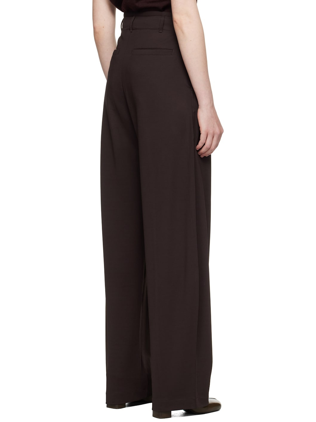 Brown Relaxed Volume Trousers - 3