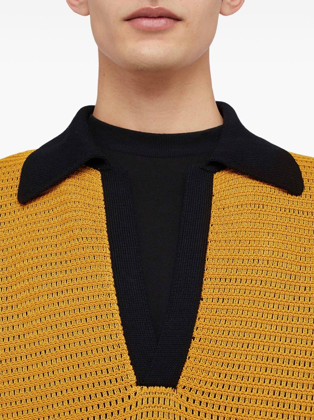 knitted polo shirt - 4