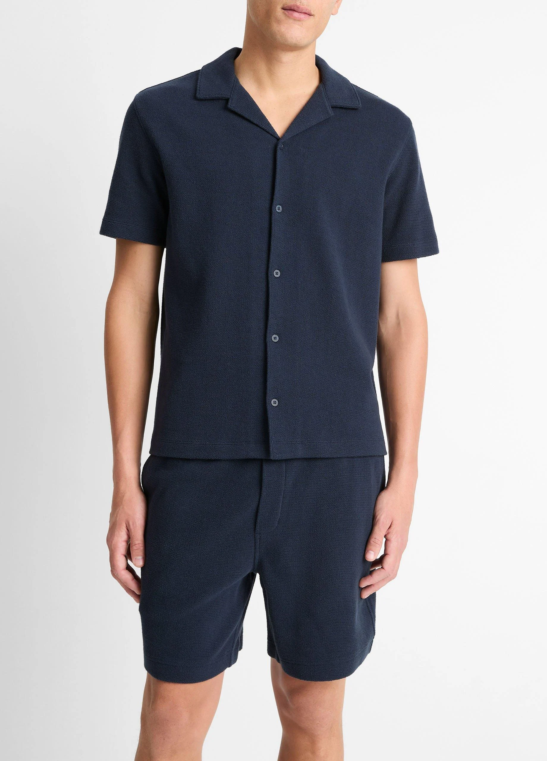 Cotton Bouclé Cabana Shirt - 1