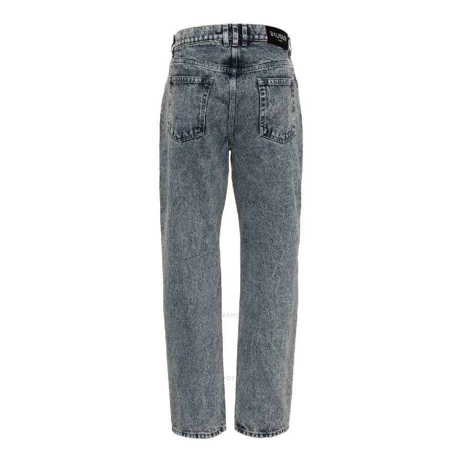 Balmain Logo-Applique Denim Jeans - 2