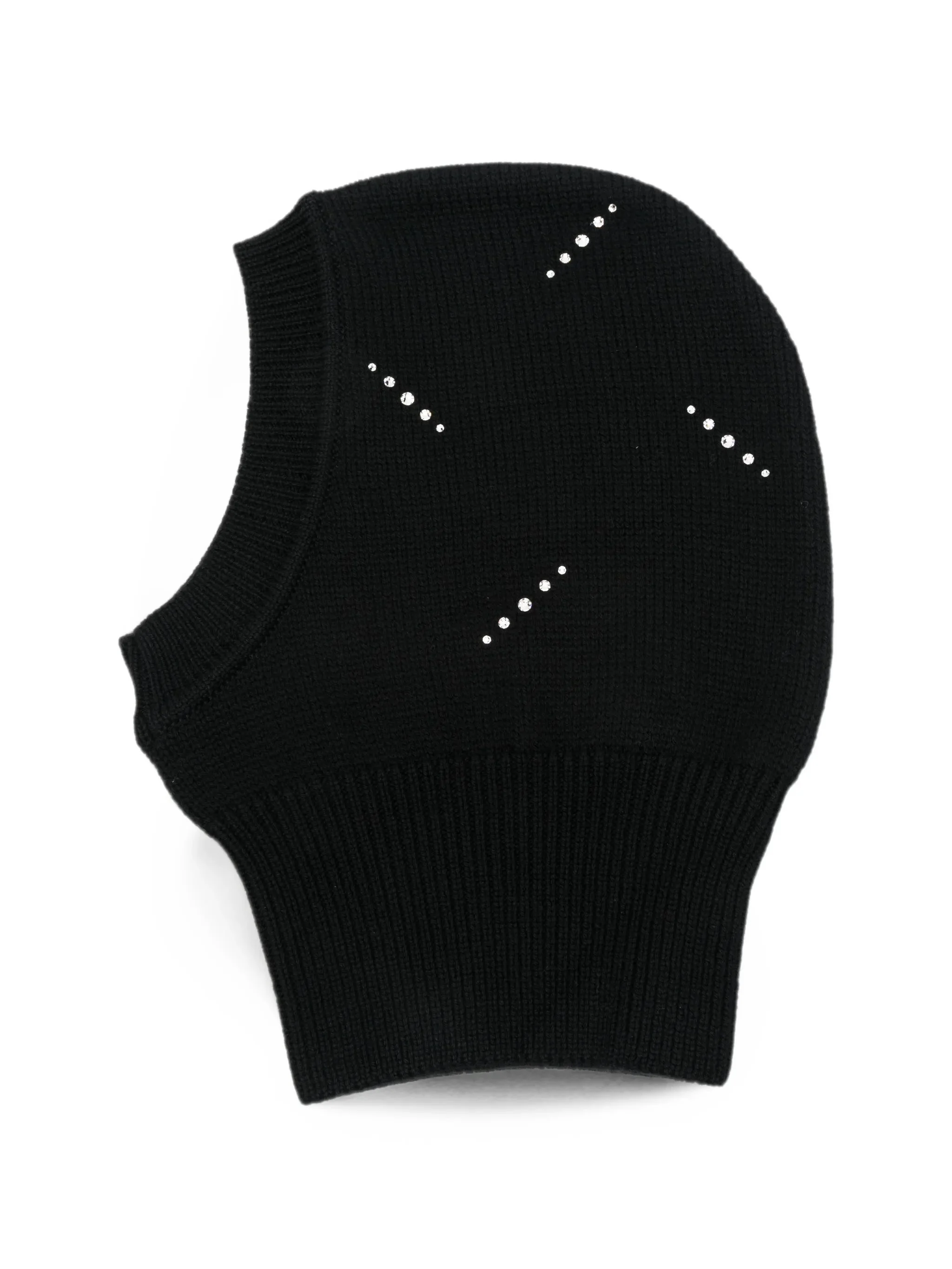 Ernest W. Baker Crystal-embellished Knitted Balaclava - 1