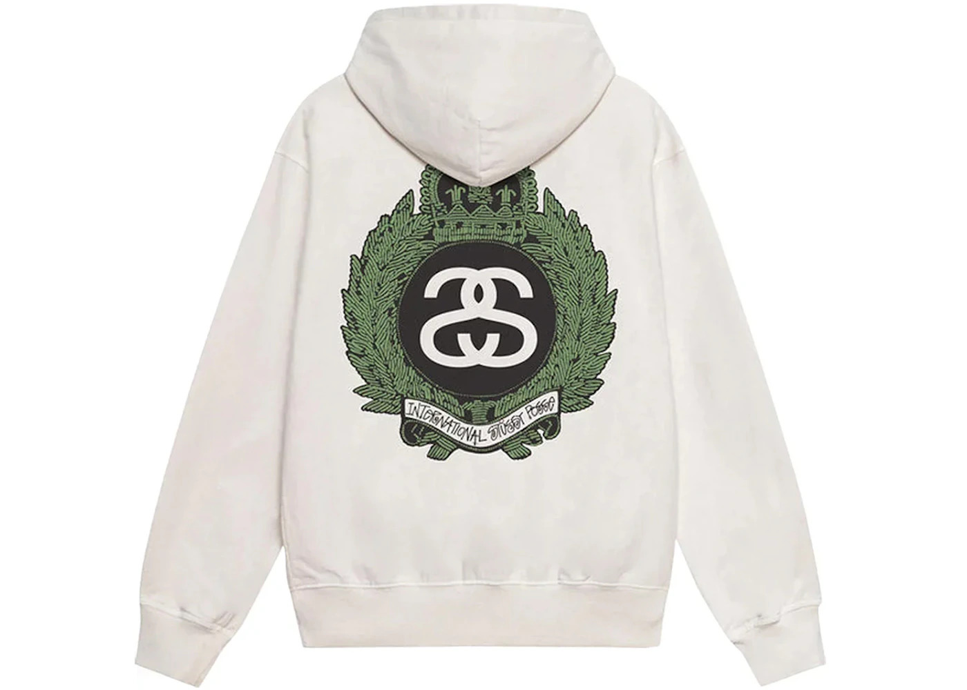 Stussy Crown Wreath Pigment Dyed Hoodie Natural - 2
